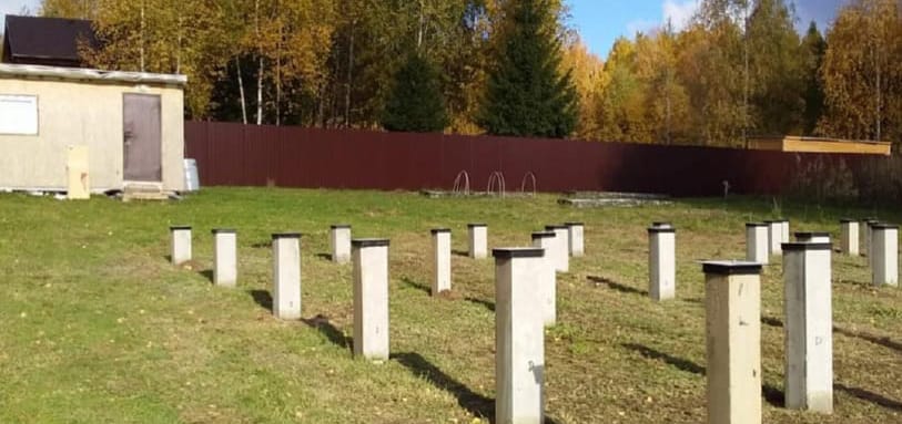 Фундамент на забивных ЖБ сваях