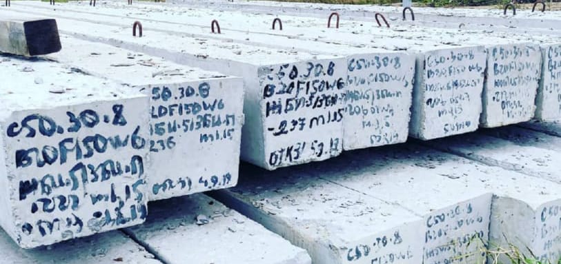 Фундамент на забивных ЖБ сваях