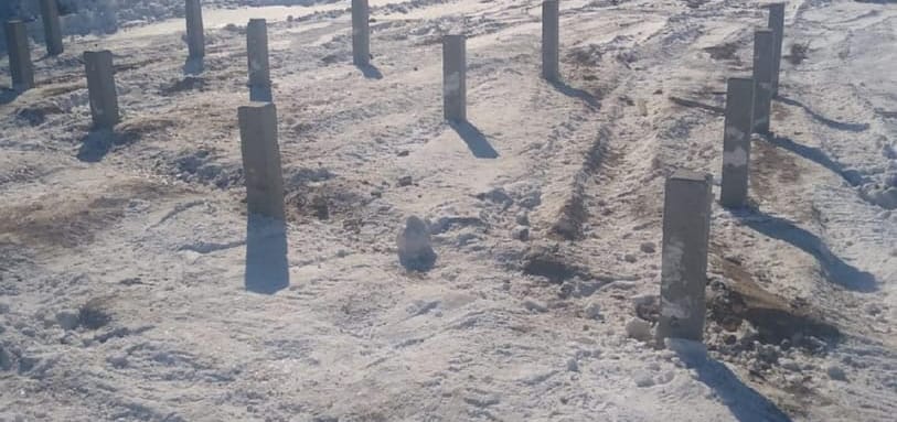 Фундамент на забивных ЖБ сваях