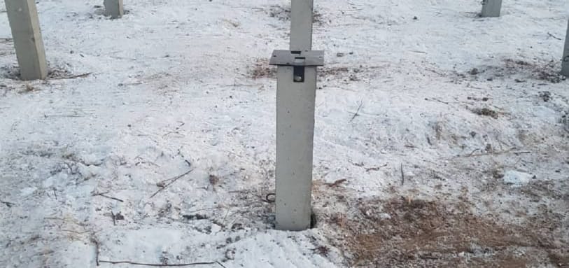 Фундамент на забивных ЖБ сваях